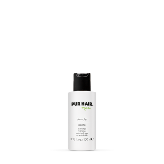 PUR HAIR Detangler, 100 ml Flasche in weiß mit schwarzem Deckel