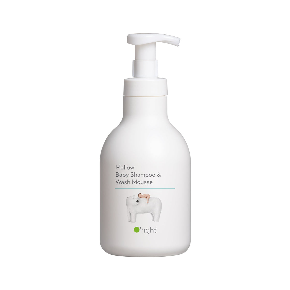 O'right Mallow Baby Shampoo & Wash Mousse 650ml