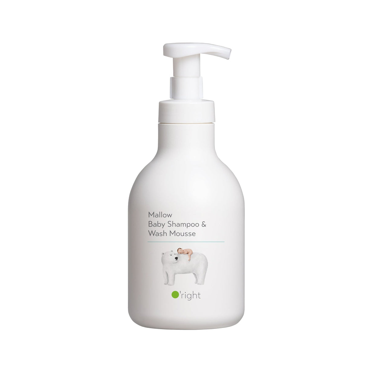 O'right Mallow Baby Shampoo & Wash Mousse 650ml