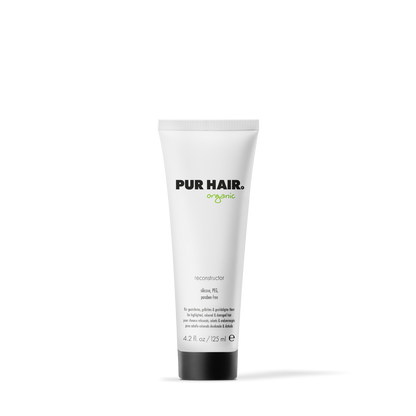 PUR HAIR Organic Reconstructor, 125 ml Tube in Weiß mit schwarzem Deckel