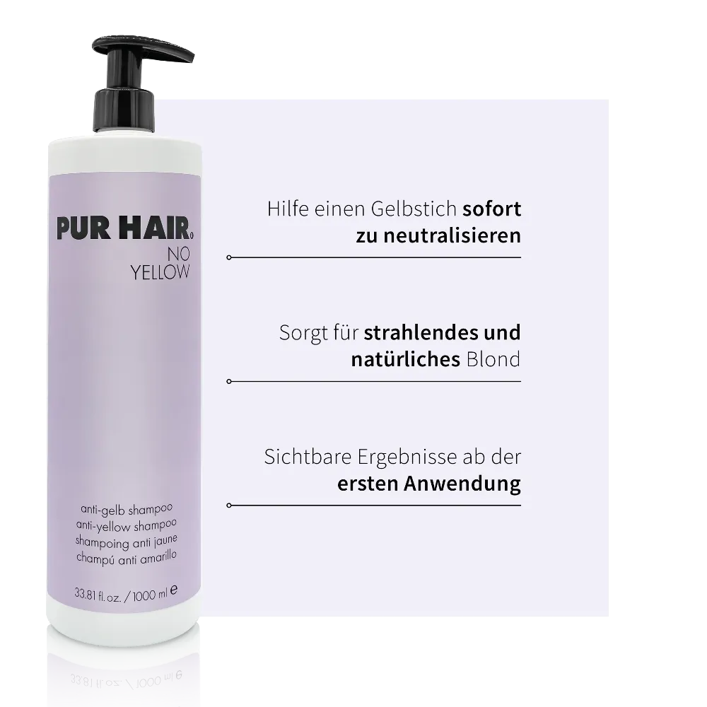 PUR HAIR No Yellow Shampoo 1000 ml